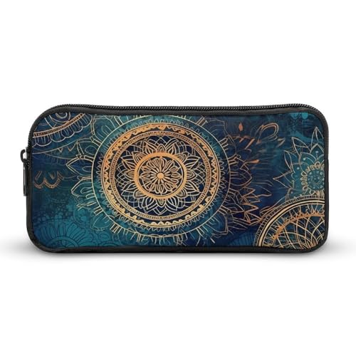 DWVTFSM Federmäppchen mit Sternen-Mandala, großes Fassungsvermögen, niedliches Federmäppchen, Make-up-Kosmetiktasche für Damen und Herren DWVTFSM Federmäppchen mit Sternen-Mandala, großes Fassungsvermögen, niedliches Federmäppchen, Make-up-Kosmetiktasche für Damen und Herren von DWVTFSM