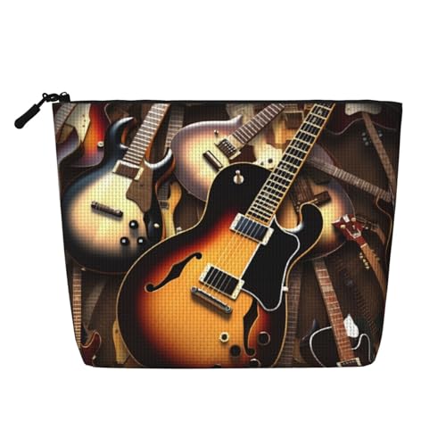 Dwvtfsm Make-up-Tasche für Damen, wasserdicht, Leinen, Reise-Kosmetik-Organizer, leichter Reißverschluss, Reise-Kulturbeutel, Organizer, Make-up-Pinsel, Aufbewahrungstasche von DWVTFSM