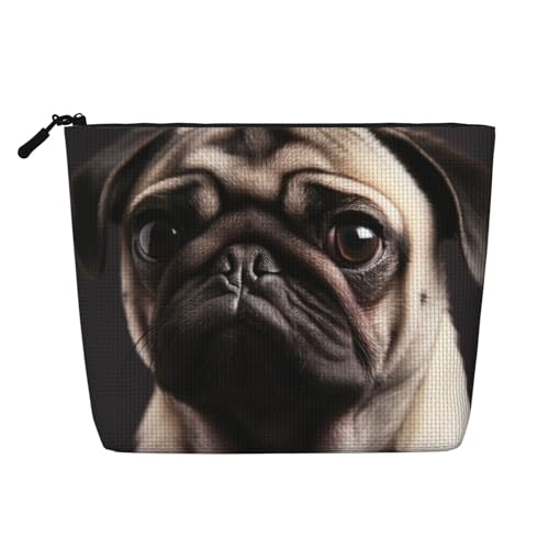 Dwvtfsm Make-up-Tasche für Damen, wasserdicht, Leinen, Reise-Kosmetik-Organizer, leichter Reißverschluss, Reise-Kulturbeutel, Organizer, Make-up-Pinsel, Aufbewahrungstasche von DWVTFSM