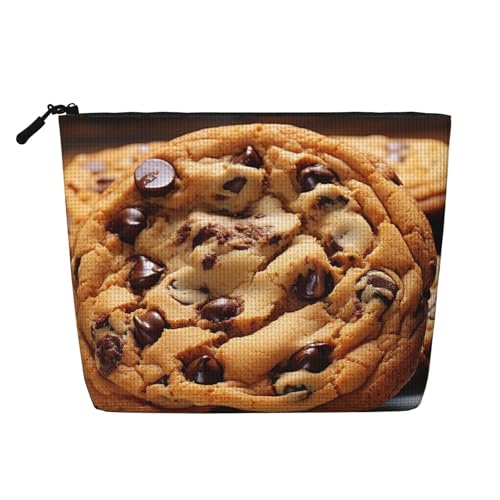 Dwvtfsm Make-up-Tasche für Damen, wasserdicht, Leinen, Reise-Kosmetik-Organizer, leichter Reißverschluss, Reise-Kulturbeutel, Organizer, Make-up-Pinsel, Aufbewahrungstasche von DWVTFSM