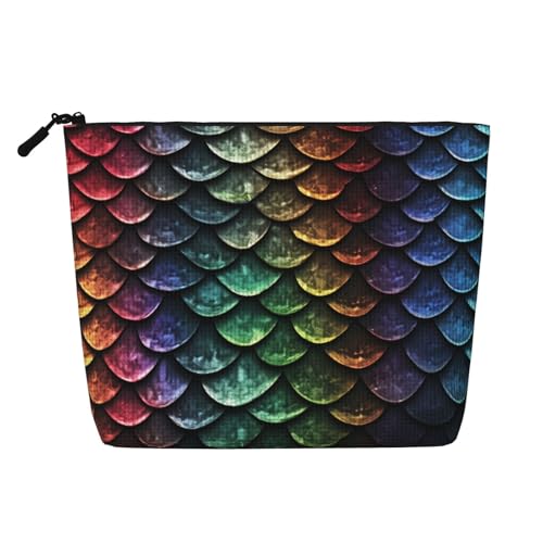 Dwvtfsm Make-up-Tasche für Damen, wasserdicht, Leinen, Reise-Kosmetik-Organizer, leichter Reißverschluss, Reise-Kulturbeutel, Organizer, Make-up-Pinsel, Aufbewahrungstasche von DWVTFSM