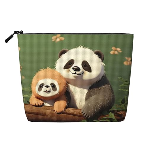 Dwvtfsm Make-up-Tasche mit niedlichem Tier und Faultier, wasserdicht, Leinen, Reise-Kosmetik-Organizer, leichter Reißverschluss, Reise-Kulturbeutel, Organizer, Make-up-Pinsel, Aufbewahrungstasche Dwvtfsm Make-up-Tasche mit niedlichem Tier und Faultier, wasserdicht, Leinen, Reise-Kosmetik-Organizer, leichter Reißverschluss, Reise-Kulturbeutel, Organizer, Make-up-Pinsel, Aufbewahrungstasche von DWVTFSM