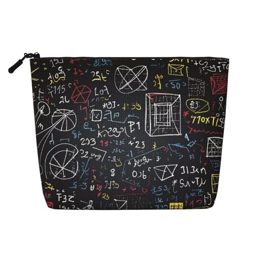 Dwvtfsm Mathematik und Physik Make-up-Tasche für Damen, wasserdicht, Leinen, Reise-Kosmetik-Organizer, leichter Reißverschluss, Reise-Kulturbeutel, Organizer, Make-up-Pinsel, Aufbewahrungstasche Dwvtfsm Mathematik und Physik Make-up-Tasche für Damen, wasserdicht, Leinen, Reise-Kosmetik-Organizer, leichter Reißverschluss, Reise-Kulturbeutel, Organizer, Make-up-Pinsel, Aufbewahrungstasche von DWVTFSM