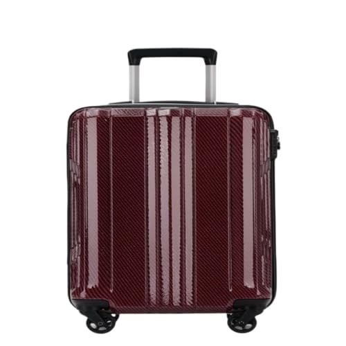 DWZXL Koffer Ultraleichter Koffer aus Polycarbonat-Aluminiumfaser, geräuschloser Universal-Rollen-Trolley-Koffer for Männer und Frauen Koffer Hartschale(Red,C) von DWZXL
