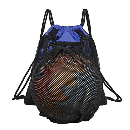 Sportbeutel mit Kordelzug,Fußballtasche für Jugendliche,Sport Fußball Tasche, Turnbeutel Wasserdicht,Große Kapazität Fußball Rucksack,Ballnetz mit Aufbewahrung, Rucksack mit Kordelzug für Sport Yoga von DWcouple