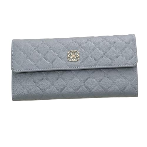 DXFBHWWS Damen-Geldbörsen, echtes Leder, Geldklammern, Handtaschen, Hochzeit, Party, Abendtaschen, Kartenetuis, Geldbörsen(Color:Blue) von DXFBHWWS