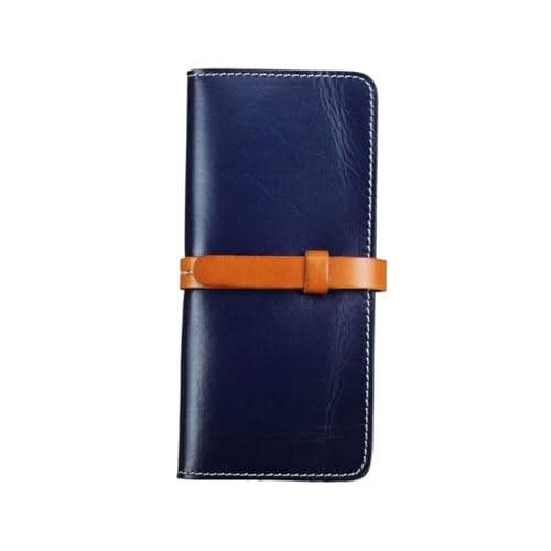 DXFBHWWS Handtaschen, Geld-Organizer, Damen-Geldbörsen, Hochzeit, Party, Abendtaschen, echtes Leder, Geldbörsen, Kartenetuis, Geldklammern (Color : Blue) von DXFBHWWS