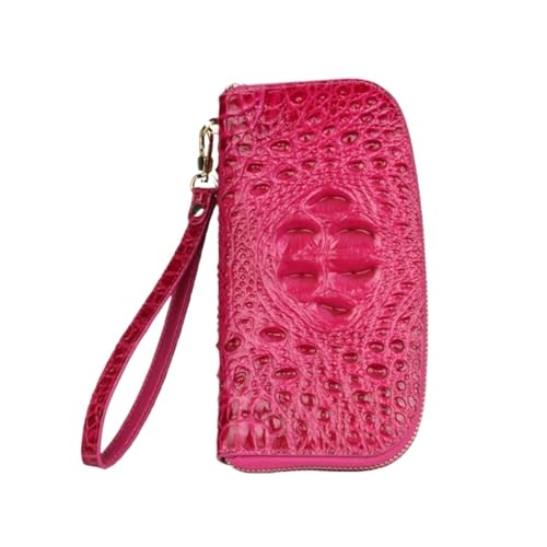 DXFBHWWS Handtaschen, Geld-Organizer, Damen-Geldbörsen aus echtem Leder, Hochzeit, Party, Abendtaschen, Geldklammern, Kartenetuis, Geldbörsen (Color : Pink) von DXFBHWWS