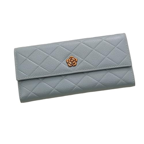 DXFBHWWS Handtaschen, Geld-Organizer, Damen-Kartenetuis, echtes Leder, Geldbörsen, Hochzeit, Party, Abendtaschen, Geldbörsen, Geldklammern(Color:Blue) von DXFBHWWS