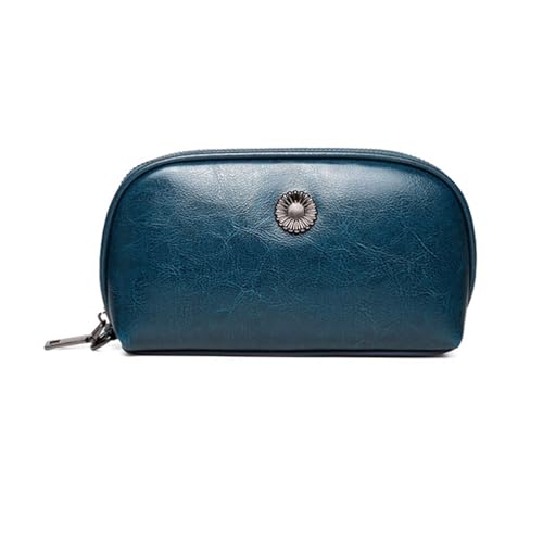 DXFBHWWS Handtaschen aus echtem Leder, Geld-Organizer, Damen-Geldbörsen, Geldklammern, Geldbörsen, Hochzeit, Party, Abendtaschen (Color : Blue) von DXFBHWWS