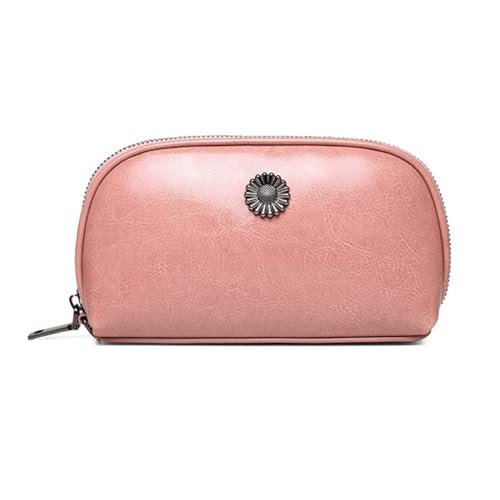 DXFBHWWS Handtaschen aus echtem Leder, Geld-Organizer, Damen-Geldbörsen, Geldklammern, Geldbörsen, Hochzeit, Party, Abendtaschen (Color : Pink) von DXFBHWWS