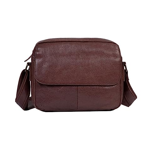 DXFBHWWS Herren Outdoor-Reisetaschen, Leder-Umhängetaschen, Rindsleder, Messenger-Taschen, Aktentaschen von DXFBHWWS