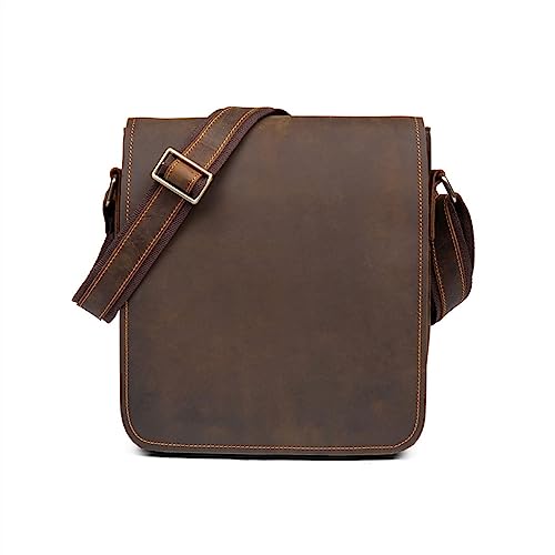 DXFBHWWS Herren Outdoor-Reisetaschen, Umhängetaschen, Leder-Umhängetaschen, Rindsleder, Messenger-Taschen, Handtaschen von DXFBHWWS