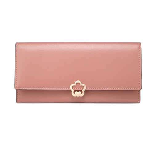 DXFBHWWS Leder-Geld-Organizer, Damen-Handtaschen, Geldbörsen, Geldklammern, Party-Abendtaschen, Geldbörsen (Color : Pink) von DXFBHWWS