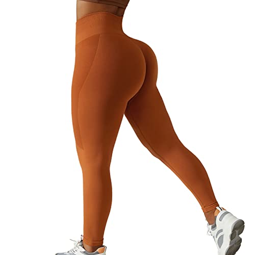 DXIOKO Scrunch Butt Sport Leggings für Damen High Waist Blickdicht Push Up Booty Lifting Slim Fit Leggings mit Bauchkontrolle für Sportleggings Gym Fitness Workout Laufhose Yoga Hose von DXIOKO