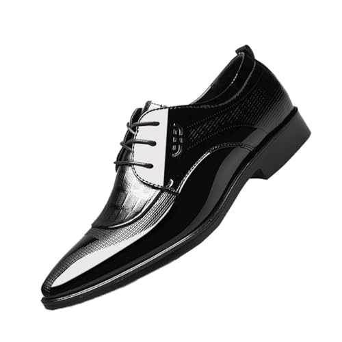 Anzugschuhe Herren Derby Schuhe Lederschuhe Halbschuh Oxford Hochzeitsschuhe Schnürhalbschuhe Business Formale,Schwarz,46 EU Anzugschuhe Herren Derby Schuhe Lederschuhe Halbschuh Oxford Hochzeitsschuhe Schnürhalbschuhe Business Formale,Schwarz,46 EU von DXSYGMBN