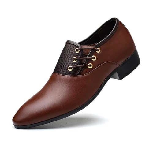 DXSYGMBN Business Herren Schuhe Mode Formale Derby Klassische Bequeme Casual,Braun,47 EU DXSYGMBN Business Herren Schuhe Mode Formale Derby Klassische Bequeme Casual,Braun,47 EU von DXSYGMBN
