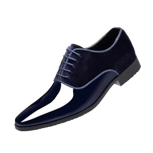 DXSYGMBN Formelle Herren Loafer Aus Lackleder Klassisch Zum Schnüren Business Und Hochzeitsmode Oxford Schuhe,Blau,47 EU DXSYGMBN Formelle Herren Loafer Aus Lackleder Klassisch Zum Schnüren Business Und Hochzeitsmode Oxford Schuhe,Blau,47 EU von DXSYGMBN