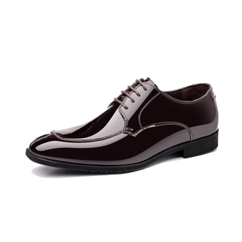 DXSYGMBN Herren Formelle Business Schuhe Aus Lackleder Klassisch Zum Schnüren Hochzeitsmode Oxford,Braun,48 EU DXSYGMBN Herren Formelle Business Schuhe Aus Lackleder Klassisch Zum Schnüren Hochzeitsmode Oxford,Braun,48 EU von DXSYGMBN