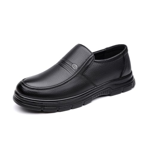 DXSYGMBN Herren Freizeitschuhe Business Casual Lederschuhe Bequeme Herrenschuhe Formelle Loafer,Schwarz,38 EU von DXSYGMBN