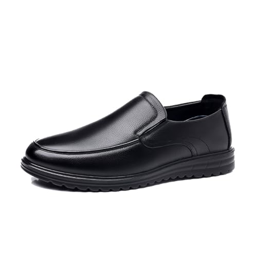 DXSYGMBN Herren Halbschuhe Slip-On Formelle Mode Casual Business Männer Loafers Für Gehen Arbeiten,Schwarz,39 EU von DXSYGMBN