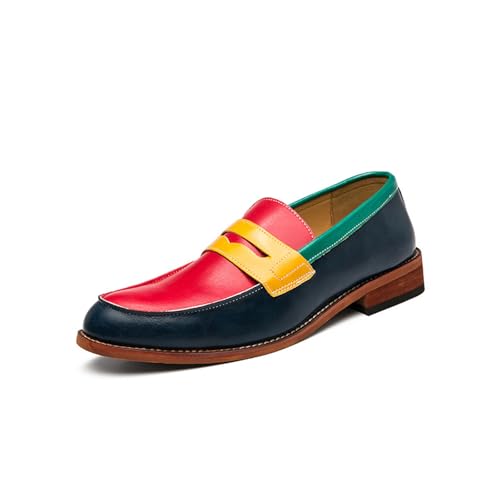 DXSYGMBN Herren Halbschuhe Slip-On Formelle Mode Fahren Klassisches Kleid Casual Oxfords,Color,47 EU von DXSYGMBN