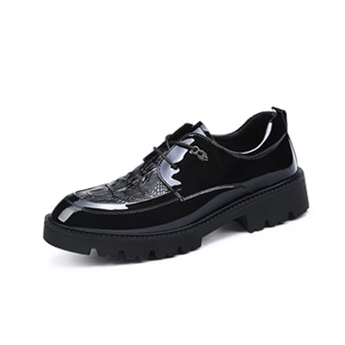DXSYGMBN Herren Mode Formelle Schuhe Klassische Casual Bankett Business Formal Oxford Derby,Schwarz,39 EU von DXSYGMBN