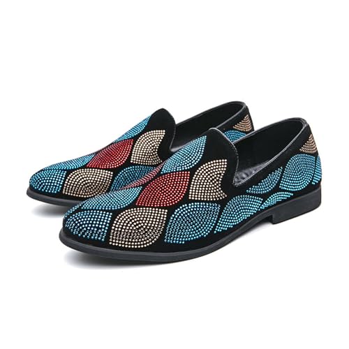 DXSYGMBN Herren Penny Loafer Slip-On Formelle Mode Fahrschuhe Klassische Bankett Casual Business Formal,Color,39 EU von DXSYGMBN