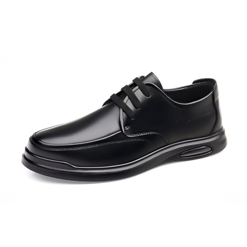 DXSYGMBN Herren Schnürschuhe Loafers Oxford Business Freizeitschuhe Halbschuhe Leichtgewicht Atmungsaktive Walkingschuhe Für Männer Formelle Anlässe,Schwarz,37 EU von DXSYGMBN