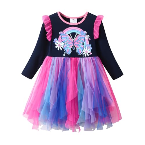 DXTON Mädchen Einhorn Kleider Prinzessin Kleid Party Geburtstag Ferien Baby Kleid BlauLh2218 4T DXTON Mädchen Einhorn Kleider Prinzessin Kleid Party Geburtstag Ferien Baby Kleid BlauLh2218 4T von DXTON