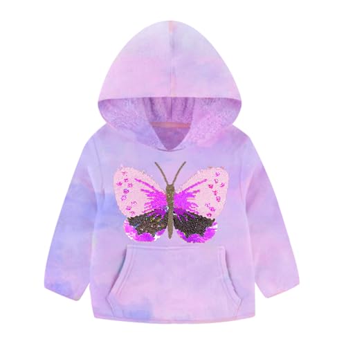 DXTON Mädchen Jacken Kinder Fleece Kapuzenjacke Kapuzenpullover Softshell Wintermantel für Mädchen SW2203 6-7 Jahre von DXTON