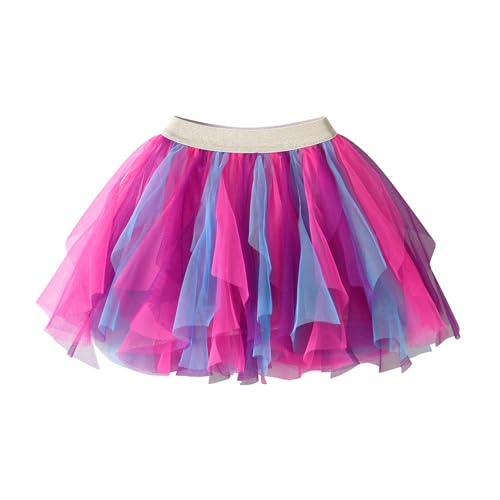 DXTON Mädchen Röcke Tanz Rock Tulle Tutu Prinzessin Baby Kinder Rock Paillette Ballett Skirt SK204 2-3 Jahre von DXTON