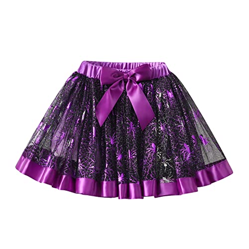 DXTON Mädchen Röcke Tanz Rock Tulle Tutu Prinzessin Baby Kinder Rock Paillette Ballett Skirt SK230 4-5 Jahre von DXTON