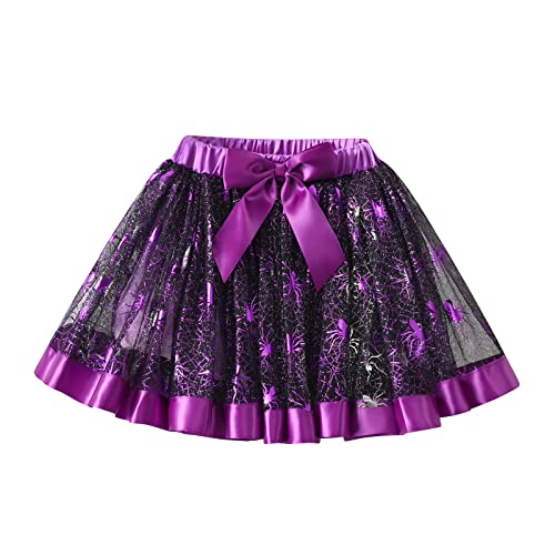 DXTON Mädchen Röcke Tanz Rock Tulle Tutu Prinzessin Baby Kinder Rock Paillette Ballett Skirt SK230 7-8 Jahre von DXTON
