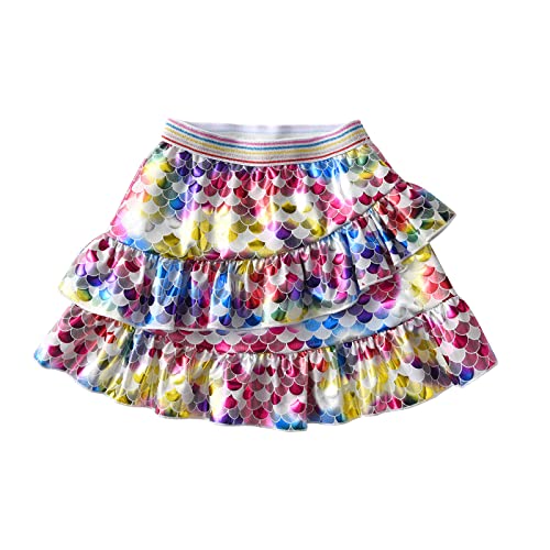 DXTON Mädchen Röcke Tanz Rock Tulle Tutu Prinzessin Baby Kinder Rock Paillette Ballett Skirt SK238 3-4 Jahre von DXTON