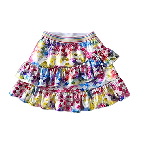 DXTON Mädchen Röcke Tanz Rock Tulle Tutu Prinzessin Baby Kinder Rock Paillette Ballett Skirt SK238 4-5 Jahre von DXTON