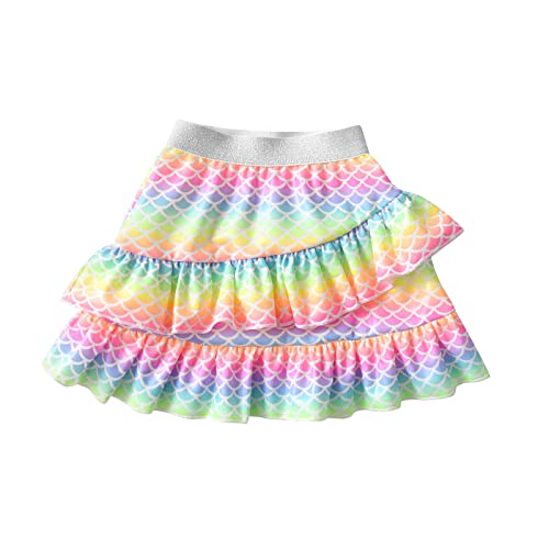 DXTON Mädchen Röcke Tanz Rock Tulle Tutu Prinzessin Baby Kinder Rock Paillette Ballett Skirt SK239 3-4 Jahre von DXTON