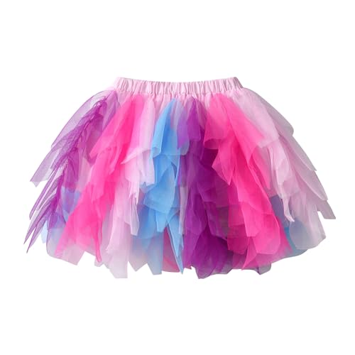 DXTON Mädchen Röcke Tulle Tanz Ballettrock Prinzessin Kostüm Kinder Mädchen Tüllrock Ballett Skirt SK203 5-6 Jahre von DXTON