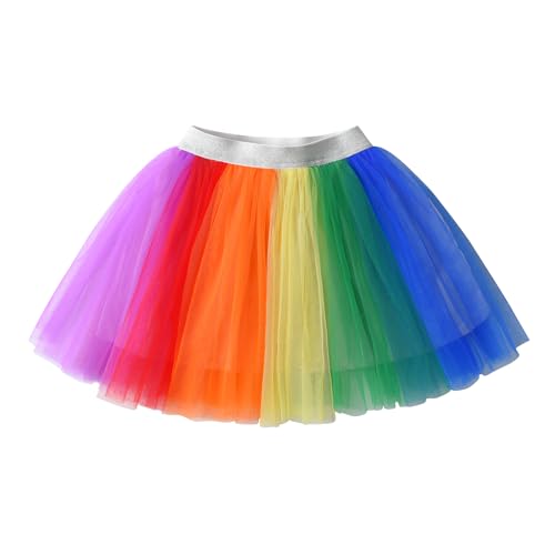 DXTON Mädchen Röcke Tulle Tanz Ballettrock Prinzessin Kostüm Kinder Mädchen Tüllrock Ballett Skirt SK263 4-5 Jahre von DXTON