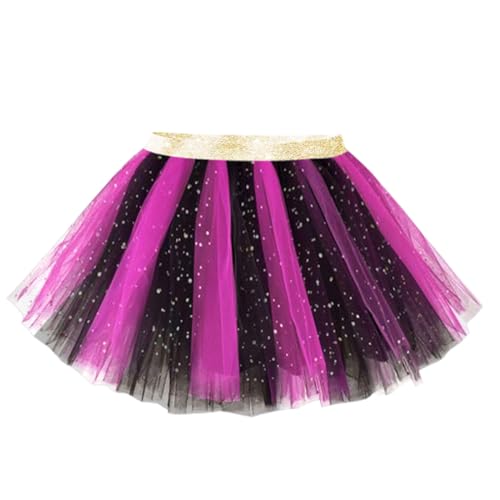 DXTON Mädchen Röcke Tulle Tanz Ballettrock Prinzessin Kostüm Kinder Mädchen Tüllrock Ballett Skirt SK266 7-8 Jahre von DXTON