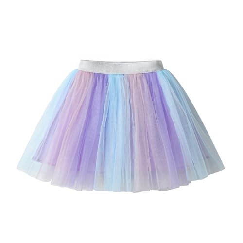 DXTON Mädchen Röcke Tulle Tanz Ballettrock Prinzessin Kostüm Kinder Mädchen Tüllrock Ballett Skirt SK276 5-6 Jahre von DXTON