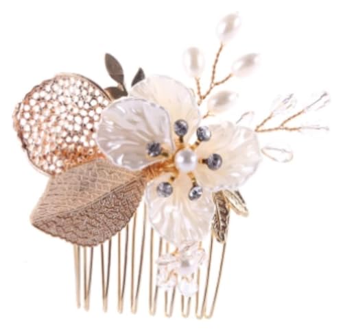 DXZXDJIU Haarkamm mit Kristall-Strassperlen – Braut-Haarschmuck-Krone for Frauen – Elegante Hochzeitsaccessoires von DXZXDJIU
