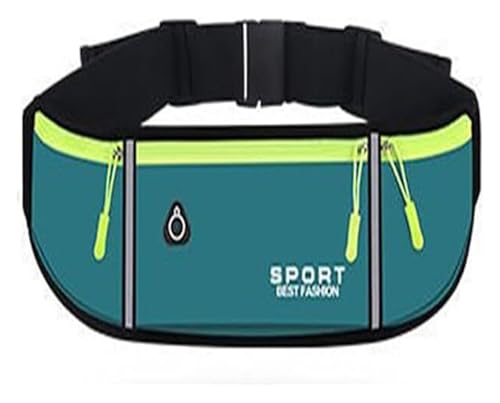 DXZXDJIU Lauf-Hüfttasche for Damen und Herren – Sport-Gürteltasche for Fitnessstudio, Joggen, Radfahren – Handyhalterung(Ablue) von DXZXDJIU