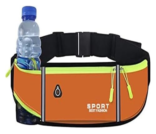 DXZXDJIU Lauf-Hüfttasche for Damen und Herren – Sport-Gürteltasche for Fitnessstudio, Joggen, Radfahren – Handyhalterung(Borange) von DXZXDJIU