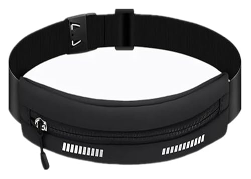 DXZXDJIU wasserdichte Hüfttasche for Laufen for Damen – Sport-Fitnesstasche for Telefon, Geld, Schlüssel – Ideal for Joggen, Trainieren und Radfahren(Black_1PCS) von DXZXDJIU