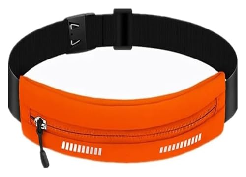 DXZXDJIU wasserdichte Hüfttasche for Laufen for Damen – Sport-Fitnesstasche for Telefon, Geld, Schlüssel – Ideal for Joggen, Trainieren und Radfahren(Orange_1PCS) von DXZXDJIU