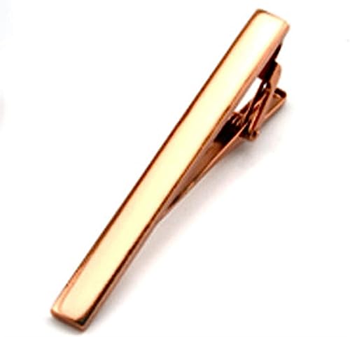 DYCJLL Krawattenstange Metall-Krawattenklammern for Herren, geschäftlich, Hochzeit, Party, Freizeit, Büro, Trendige Unisex-Geschenke (Farbe: Blau) (Color : Champagne Gold) von DYCJLL