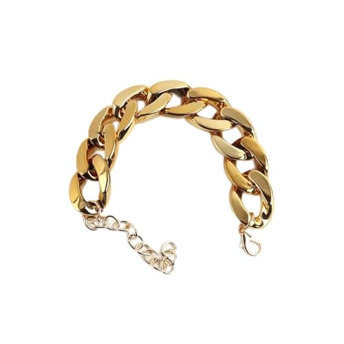 DYETEE Bunte Acryl-Armbänder mit dicker Kette für Männer und Frauen, mehrfarbige Harz-Link-Armbänder, Armreifen, Modeschmuck DYETEE Bunte Acryl-Armbänder mit dicker Kette für Männer und Frauen, mehrfarbige Harz-Link-Armbänder, Armreifen, Modeschmuck von DYETEE