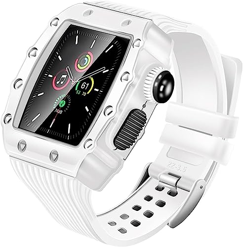 DYIZU Silikon-Übungsband für Apple Watch 8, 7, 45 mm, 41 mm, Metallrahmen, Sport-Silikon-Armband, für iWatch Serie 6/5/4/SE Zubehör, 40 mm, Achat von DYIZU