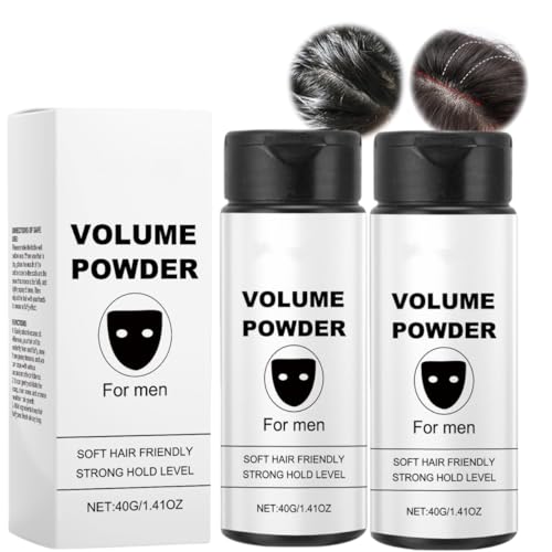 Based Texture Powder,Volumen Puder Haare,Haarpuder Männer,Haar Puder, Haarpuder für dünnes und feines Haar (40g, 2pc) von DYKeWei